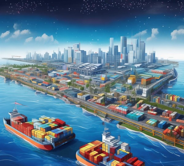 跨境电商物流图，从起点到终点的高效路径